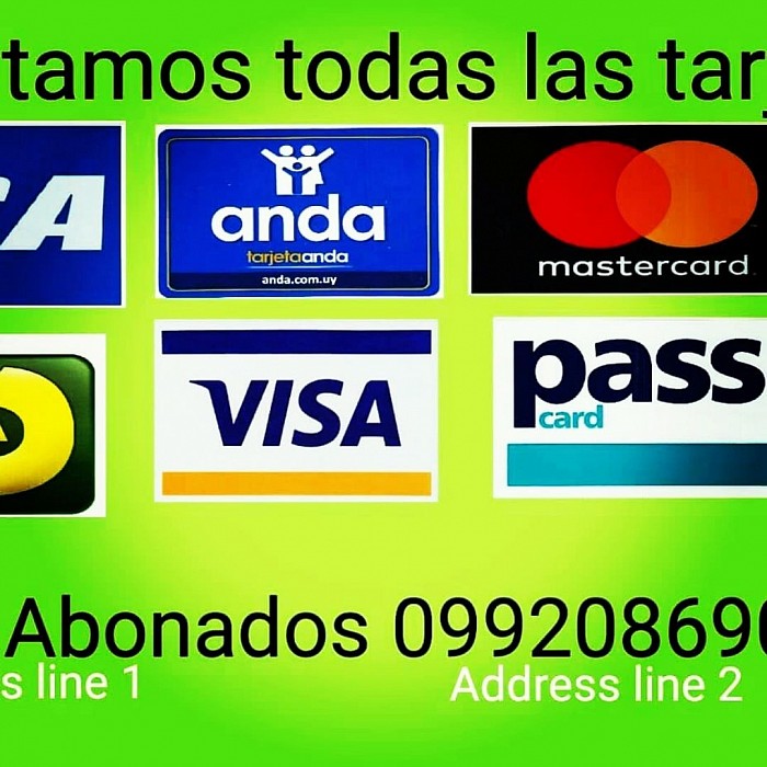 Formas de pago.